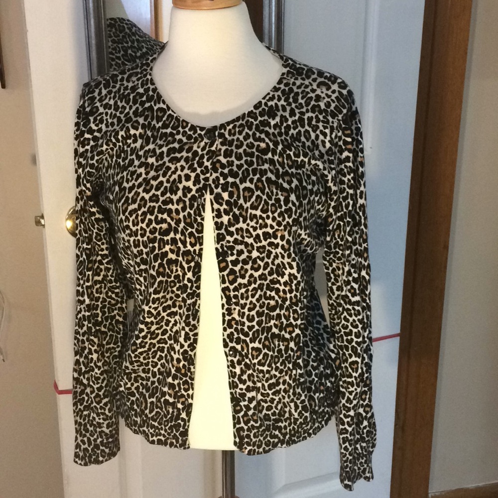 H&M basic Leopard print cardigan